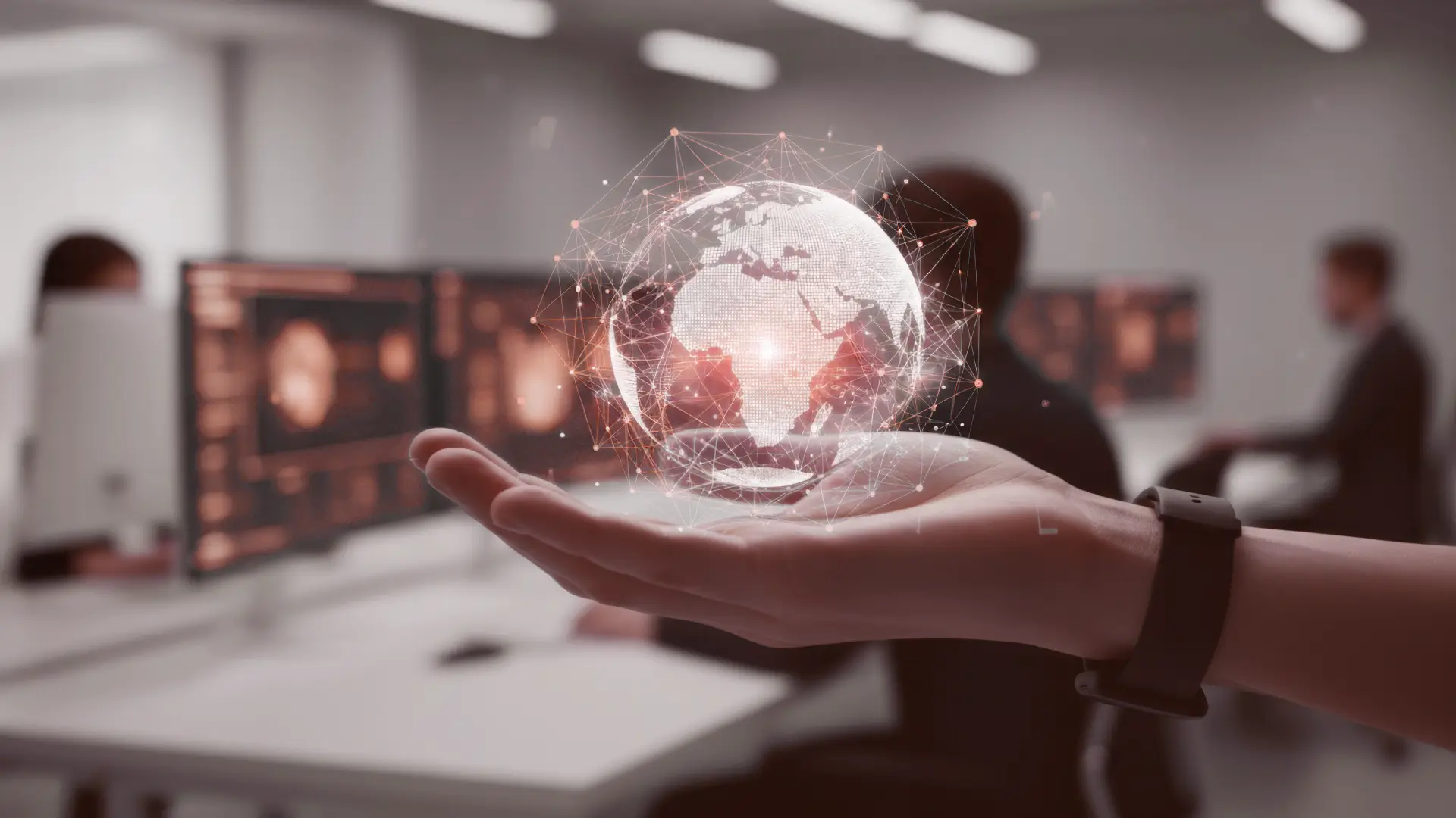 Human_Touch_Extra2 smart data globe in a hand