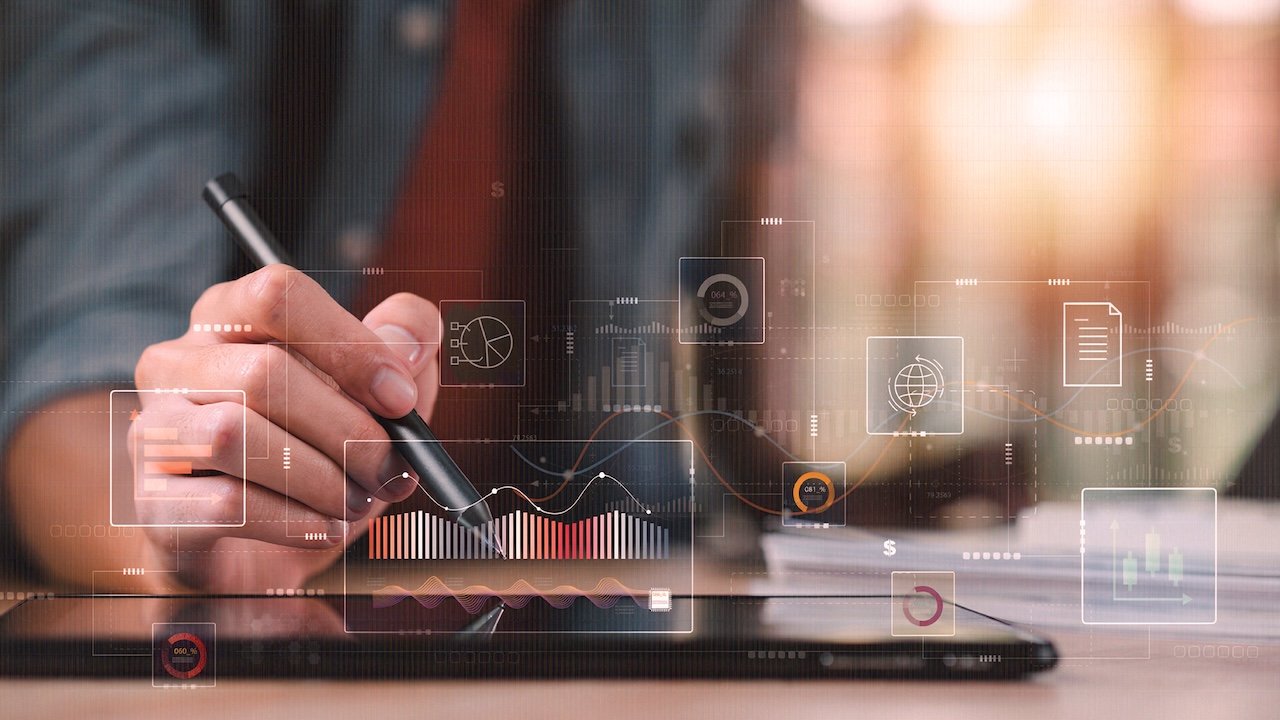 smart data globe in a hand